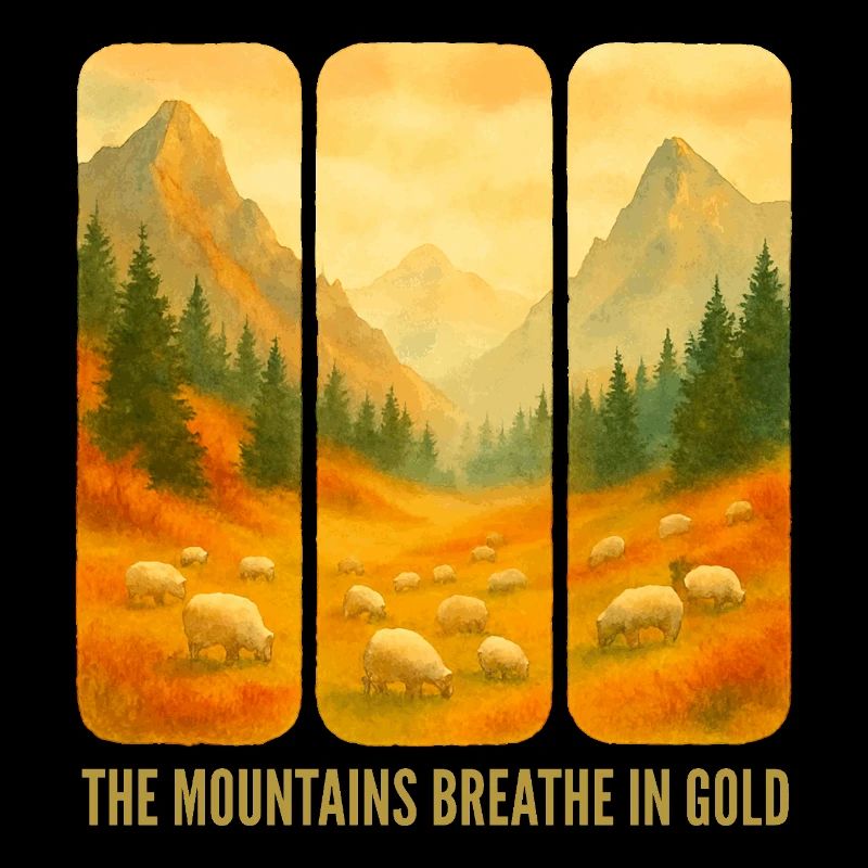Des montagnes respirant de l’or