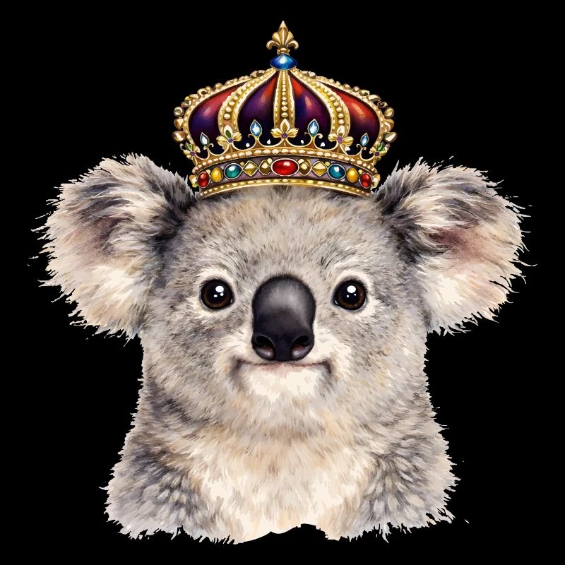 Koala royal avec couronne