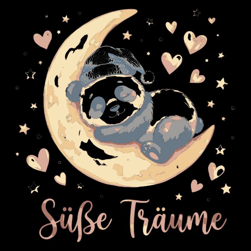 Süße Träume Panda Mond