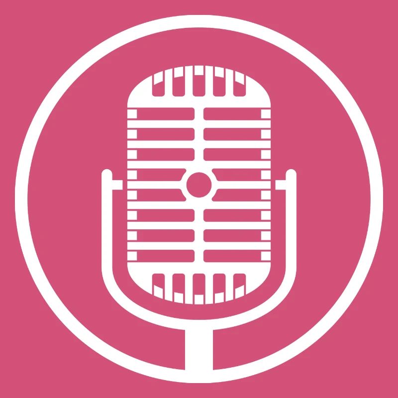 Vintage Microphone Emblem