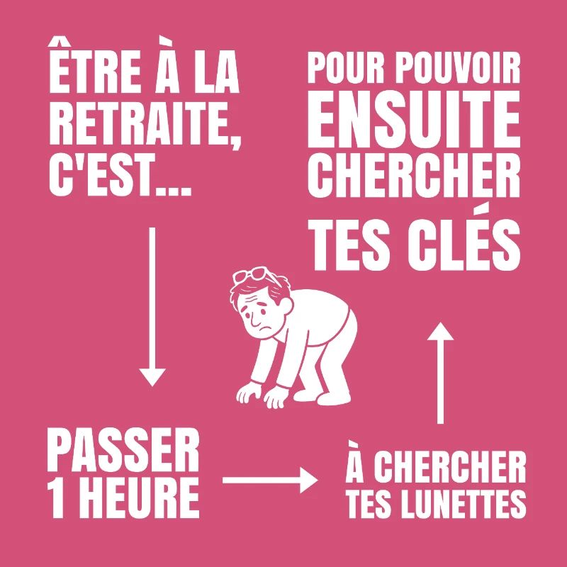 Im Ruhestand mit oder ohne Brille (weißer Text)