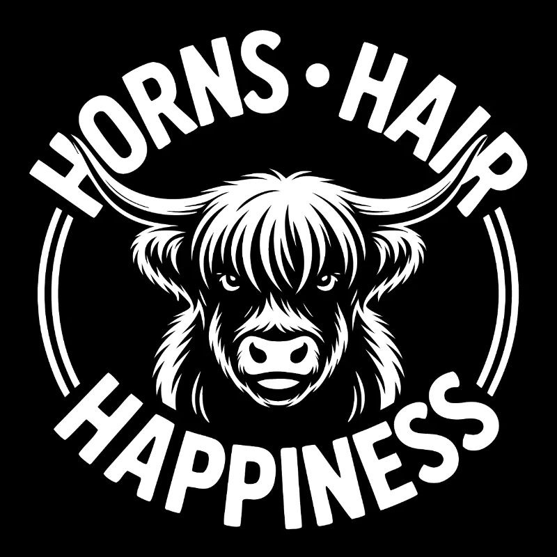 Cornes, Cheveux, Bonheur, Highlands,