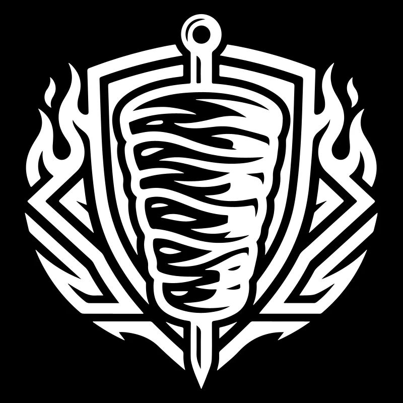 Symbole de brochette Doner Kebab