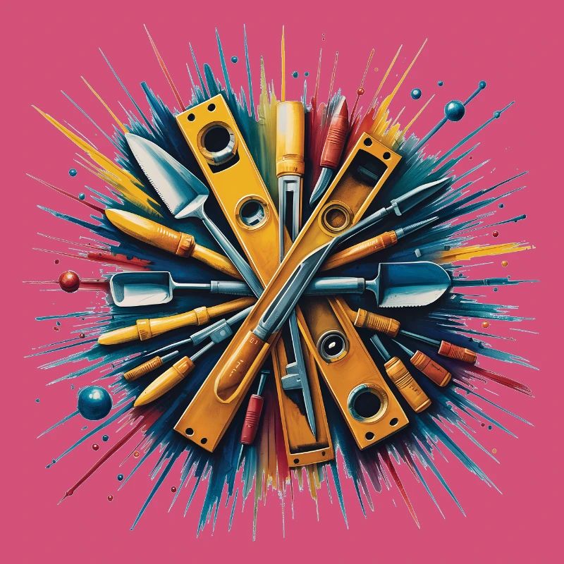 Maçon de construction Maçon Outils d’art Impression d’art