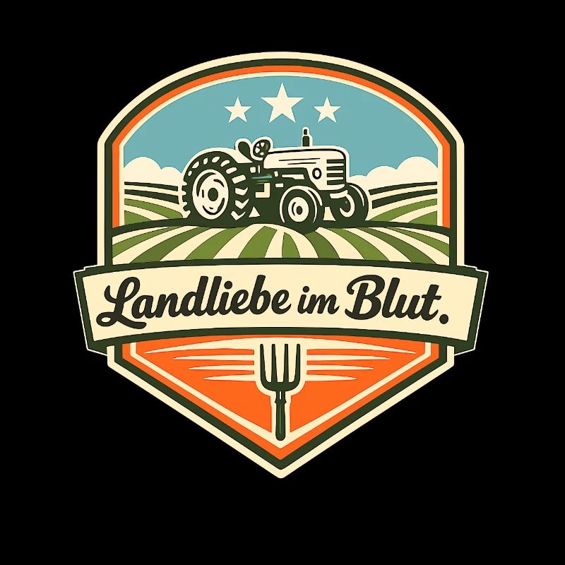 Landliebe im Blut Traktor-Motiv