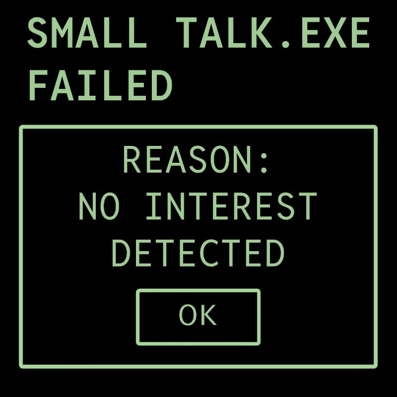 KLEINE TALK.EXE SCHEITERTE