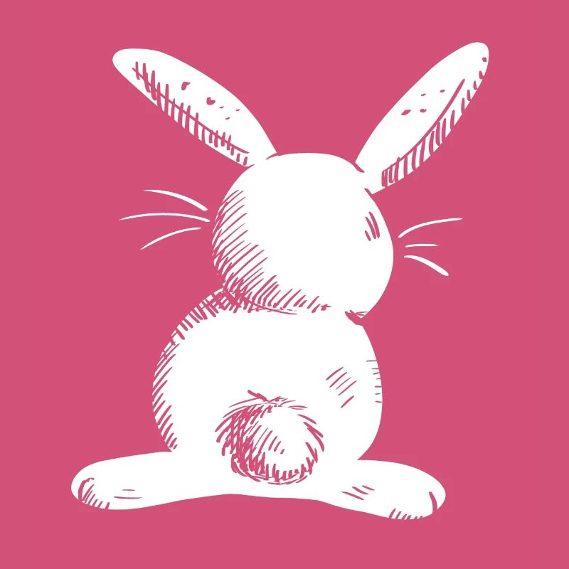 White long eared hare comic