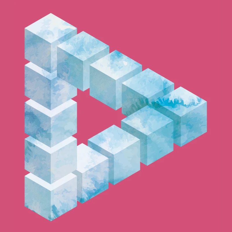 Conception de motif de bloc de glace