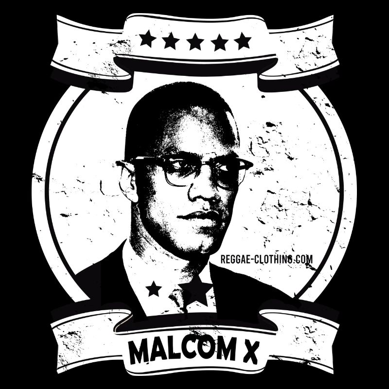Malcolm X Linocut Print Portrait