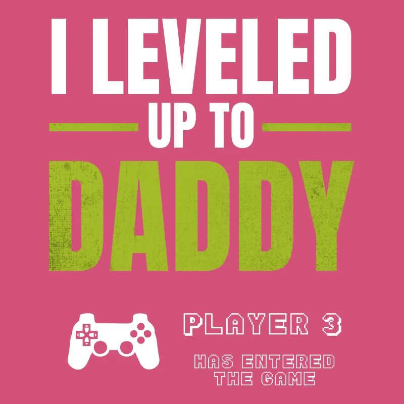 Level Up Daddy – Gamer Väterdesign