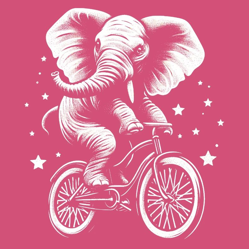 Elephant on a bicycle