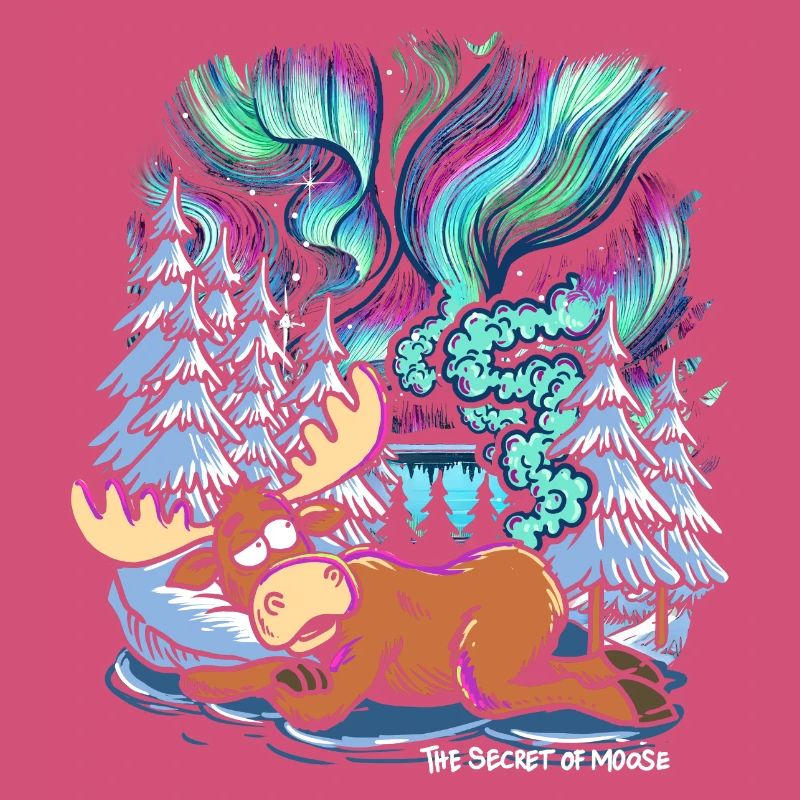 Northern Lights - Moose - Aurora Borealis