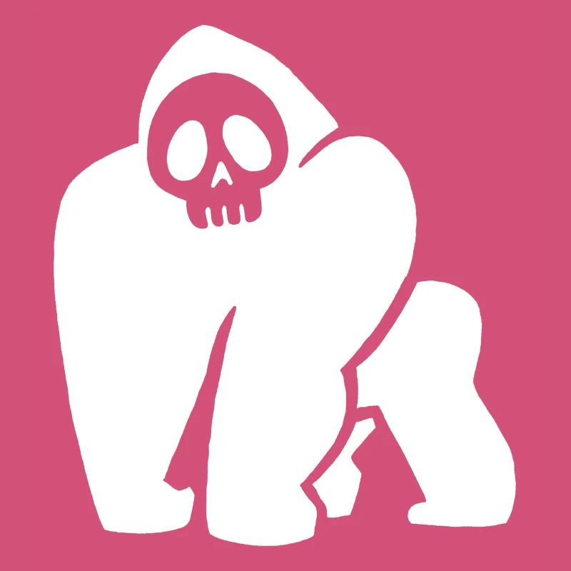 White Gorilla Skull