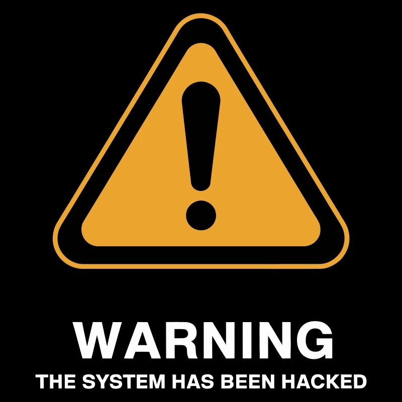 Warnsymbol für gehackte Systeme