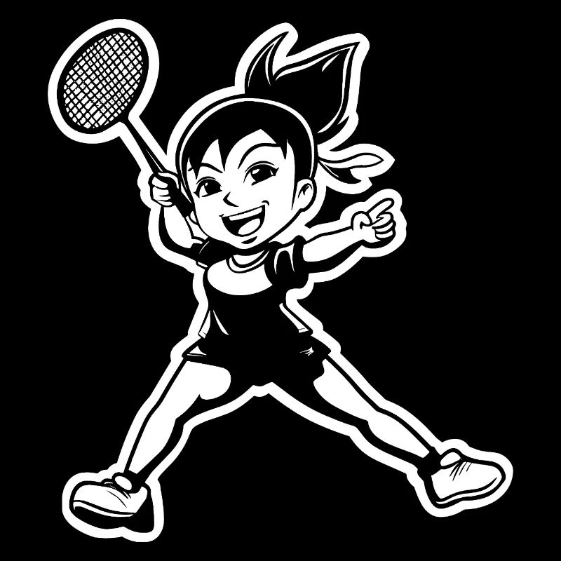 Joueur de badminton