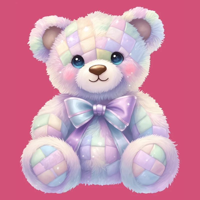 Coquette Glitter Teddy Bear 🧸