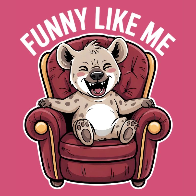 Niedliche Hyäne Comicfigur