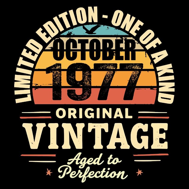 Rétro Octobre 1977 - birthday october 1977