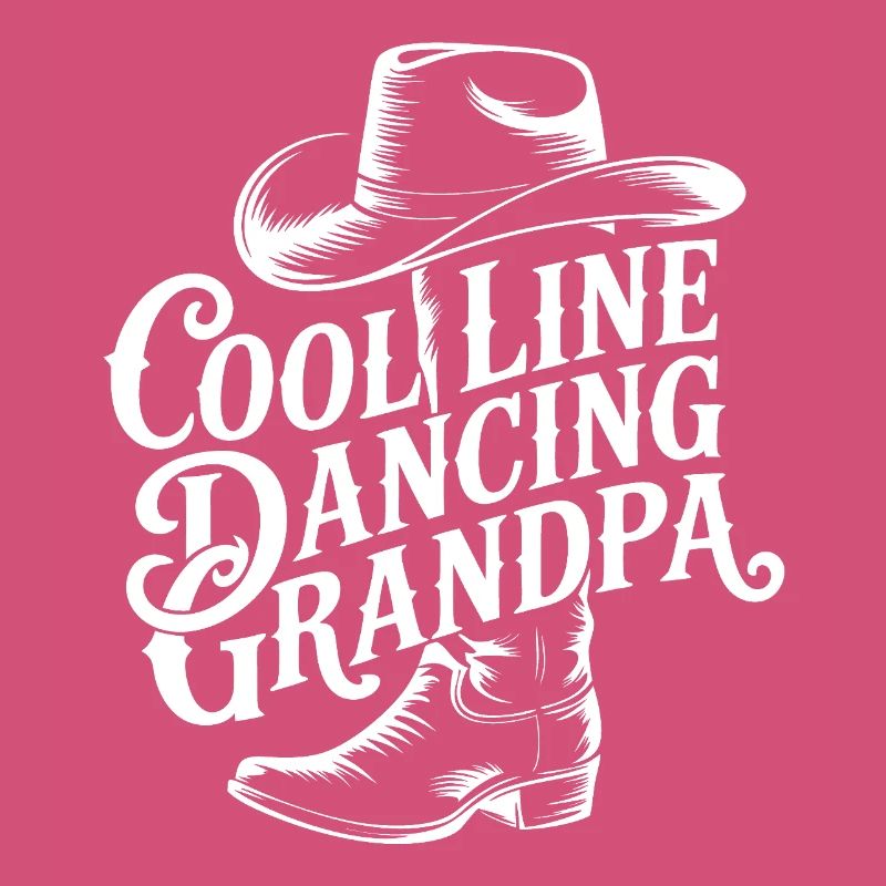 Cool Line Dancer Grandpa Design