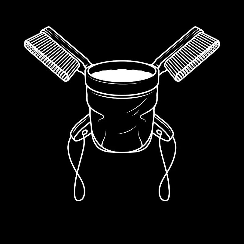 Chalkbag & Brushes - White
