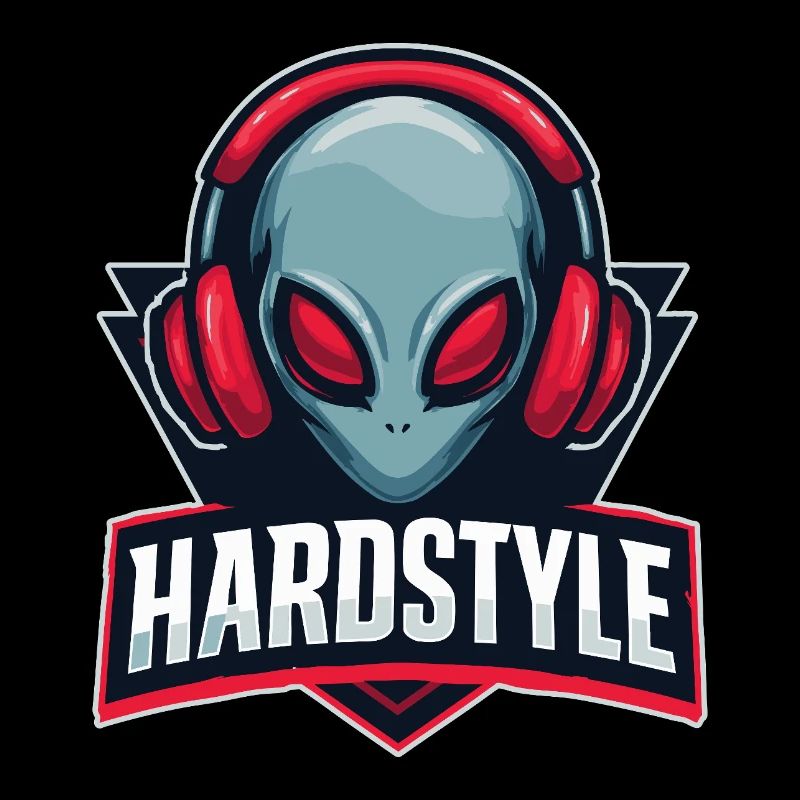 HARDSTYLE Alien Headphone Motif