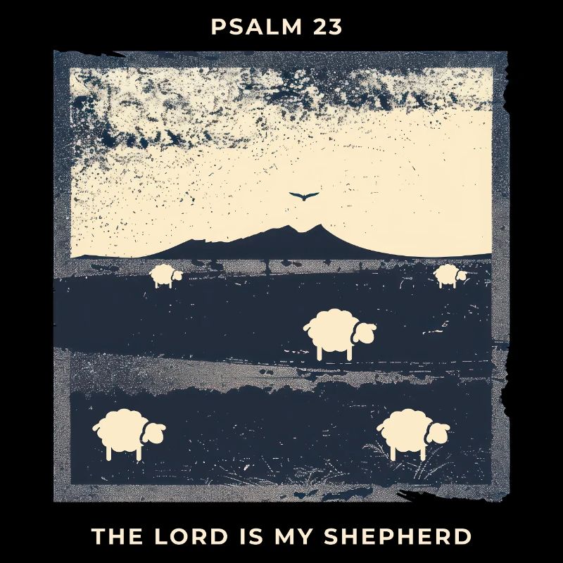 Psalm 23 The Lord Is My Shepherd Hirte Schafe