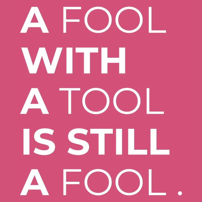 Toolwise Fool: Bold Typography