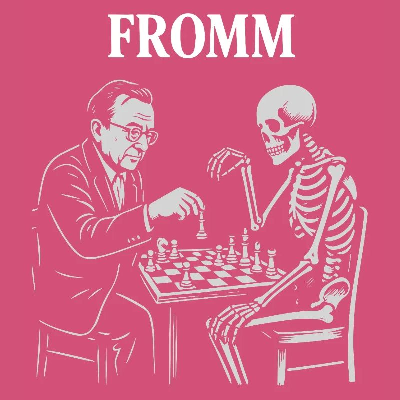 Noir Chess: Erich Fromm psychoanalysis vs Skeleton