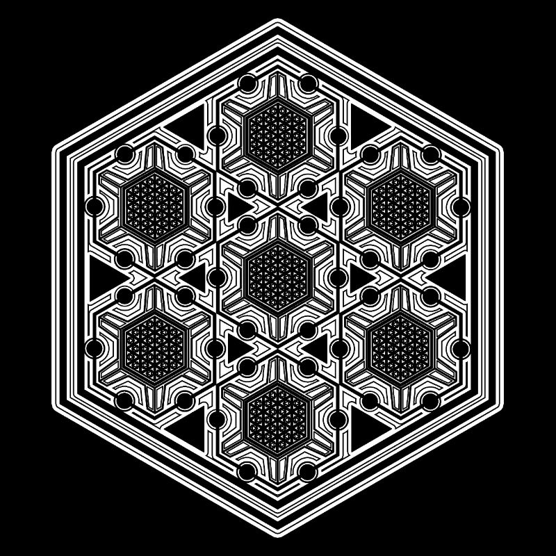 Rave Festival Psytrance Mandala Geometry Pattern