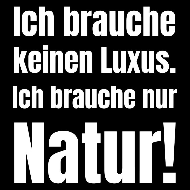 Nature instead of luxury Typography
