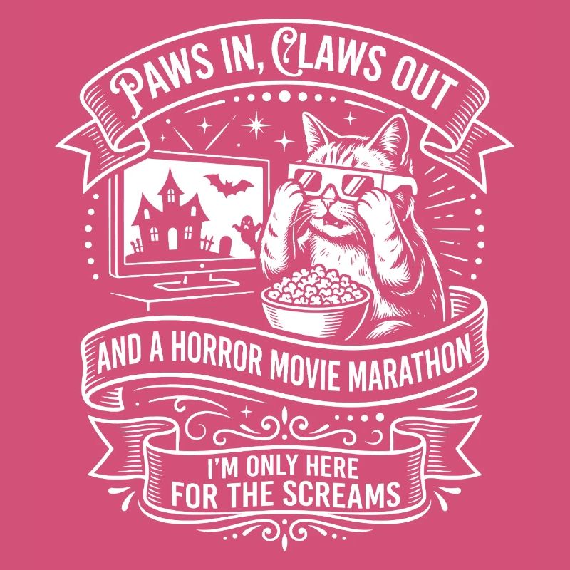 Marathon d’horreur sur le canapé de chat