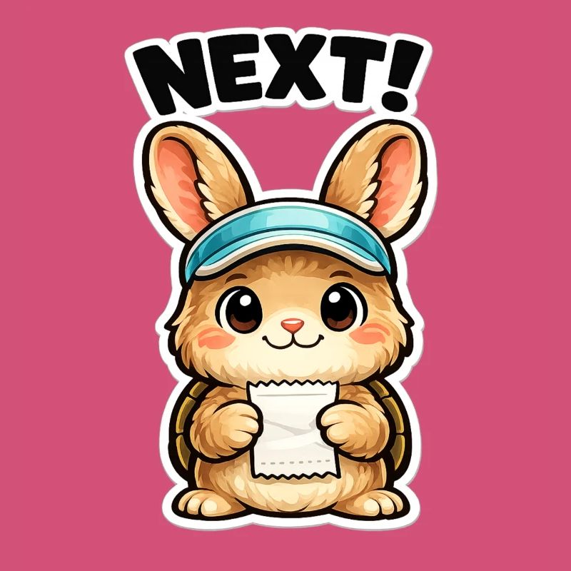 Next Bunny Note Sticker