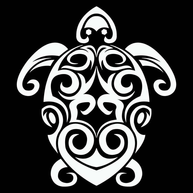 Tribal Schildkröte Spirale