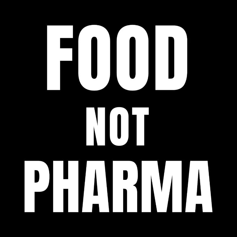 Protestation Food Not Pharma Imprimé