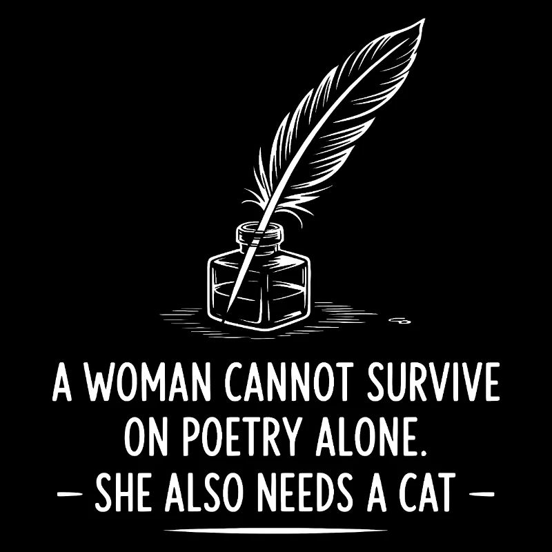 Citation de poésie Chat et Plume