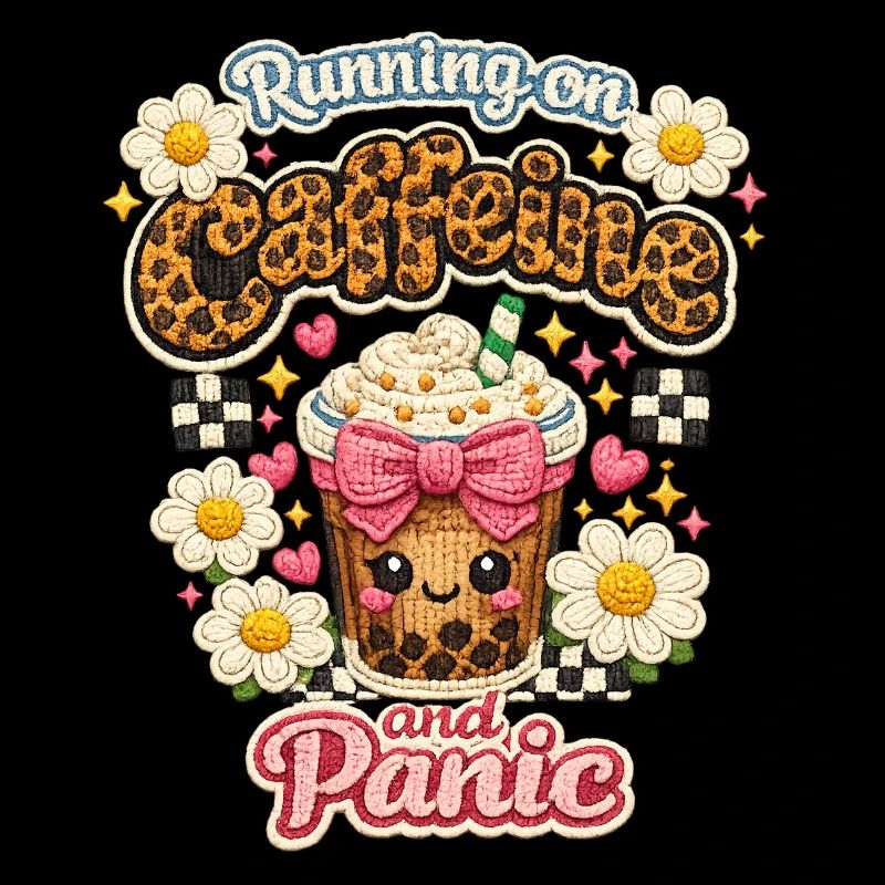 Kaffee Chaos Patch Leoparden Latte