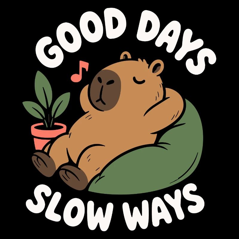Good Days Slow Ways Capybara