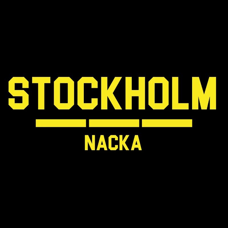 Conception d'horizon urbain de Stockholm Nacka