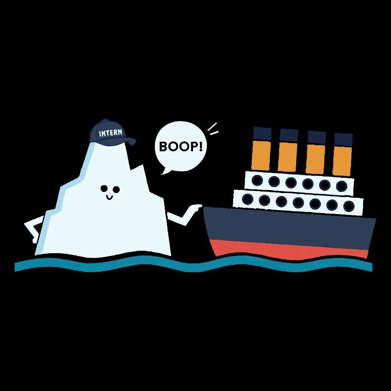 Titanic Funny Titanic und Ic-eberg Boop-Parodie