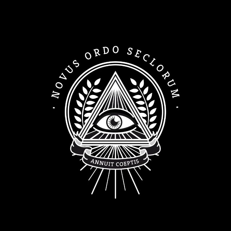 Illuminati œil omniscient pyramide de la société secrète