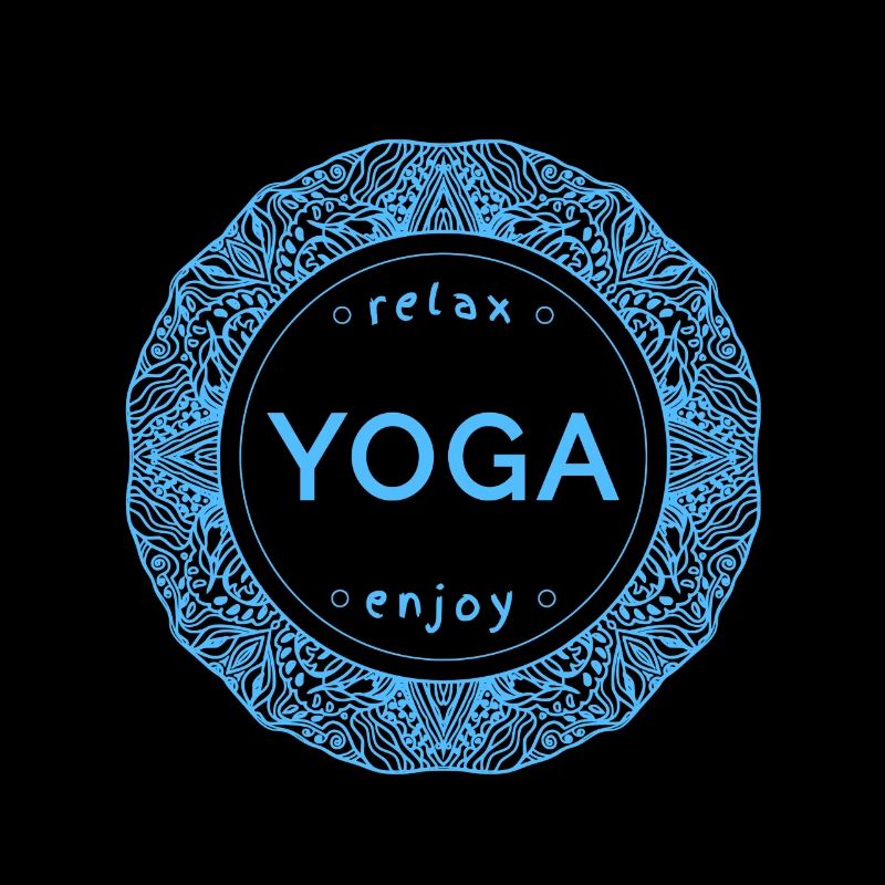 Design de yoga décontracté avec une esthétique de mandala
