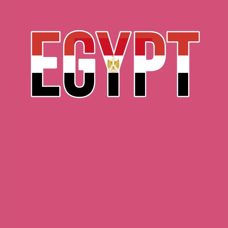 Drapeau de l’Égypte Typographie en gras