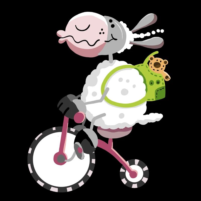 Mouton avec vélo