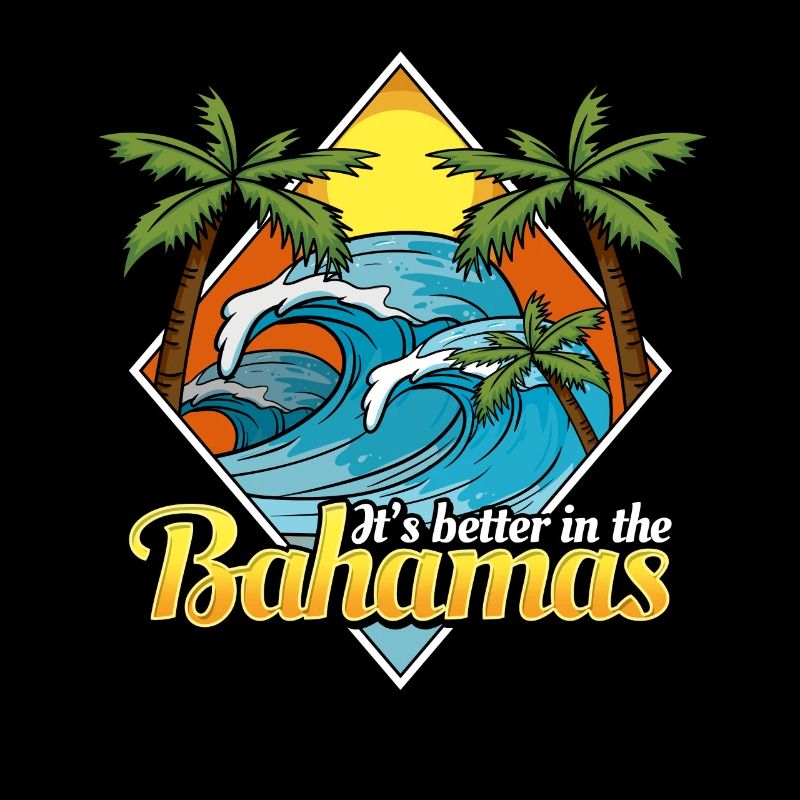 Bahamas 70 ' s 80 ' s vacances rétro surfeur Style
