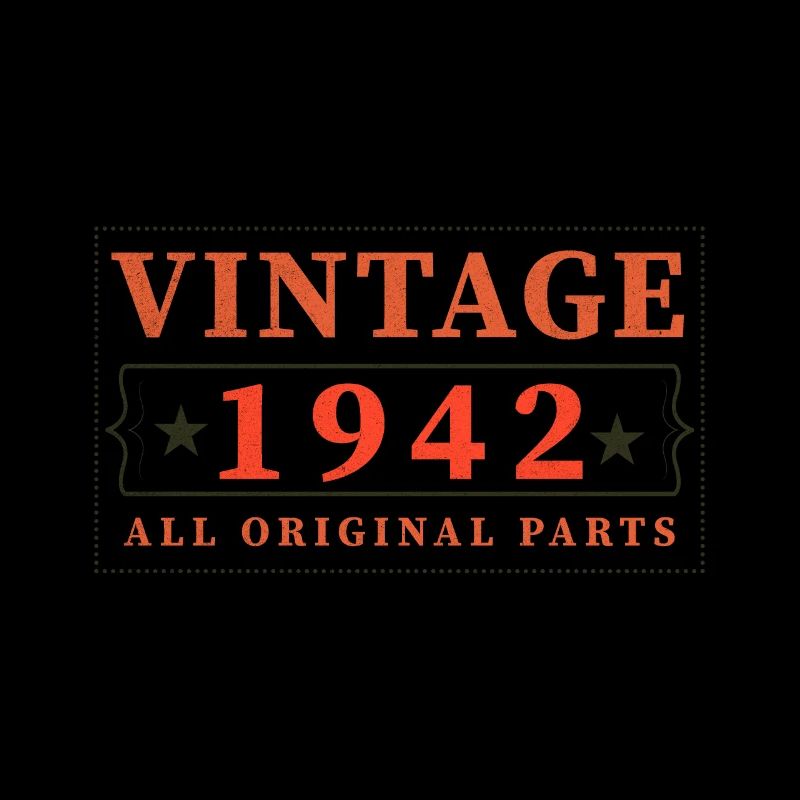 Pièces originales vintage de 1942