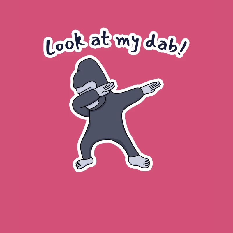 Regarde mon dab ! Gorille