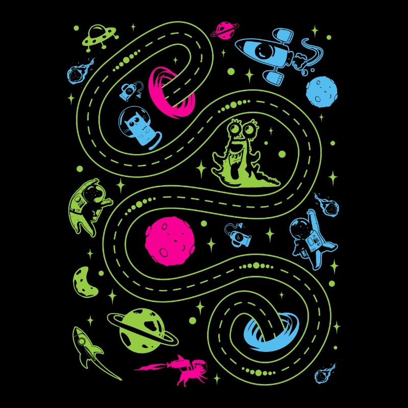 Outer Space Car Track Kids