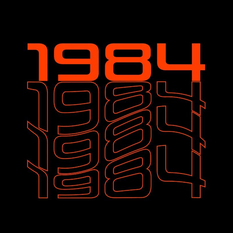 Neon 1984 Retro Liniendesign