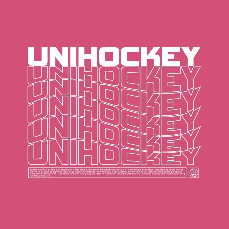 Floorball Typo Pattern
