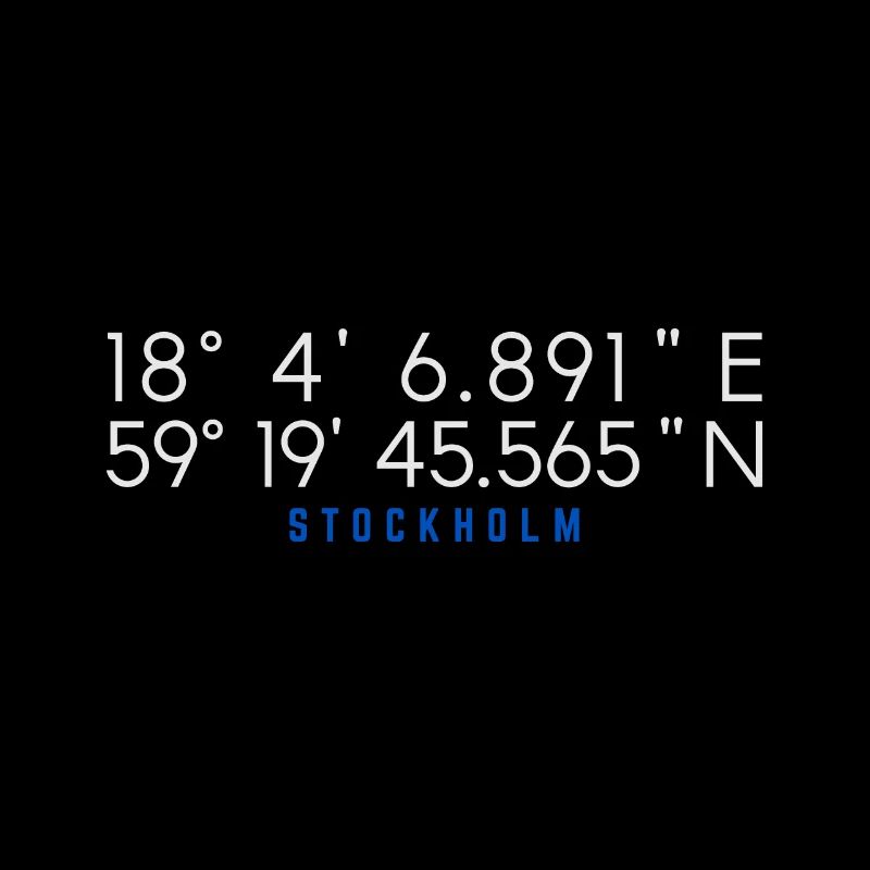Coordonnées GPS Stockholm Suède